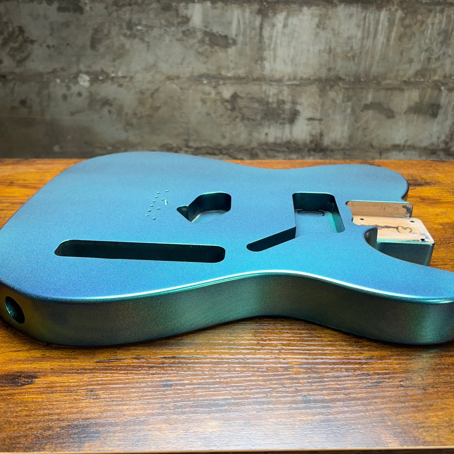 Warmtone Custom Guitars Tele Style Guitar Body “Metallic Color Shift” B-Stock