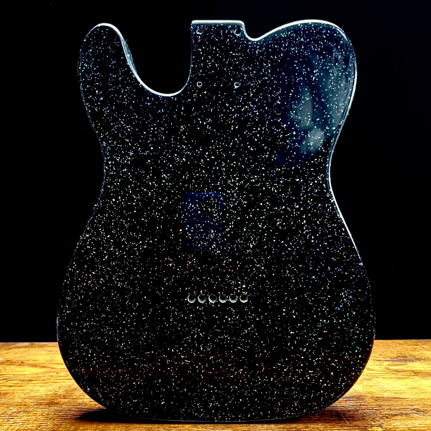 Warmtone Custom Guitars Holographic Tele Style Guitar Body