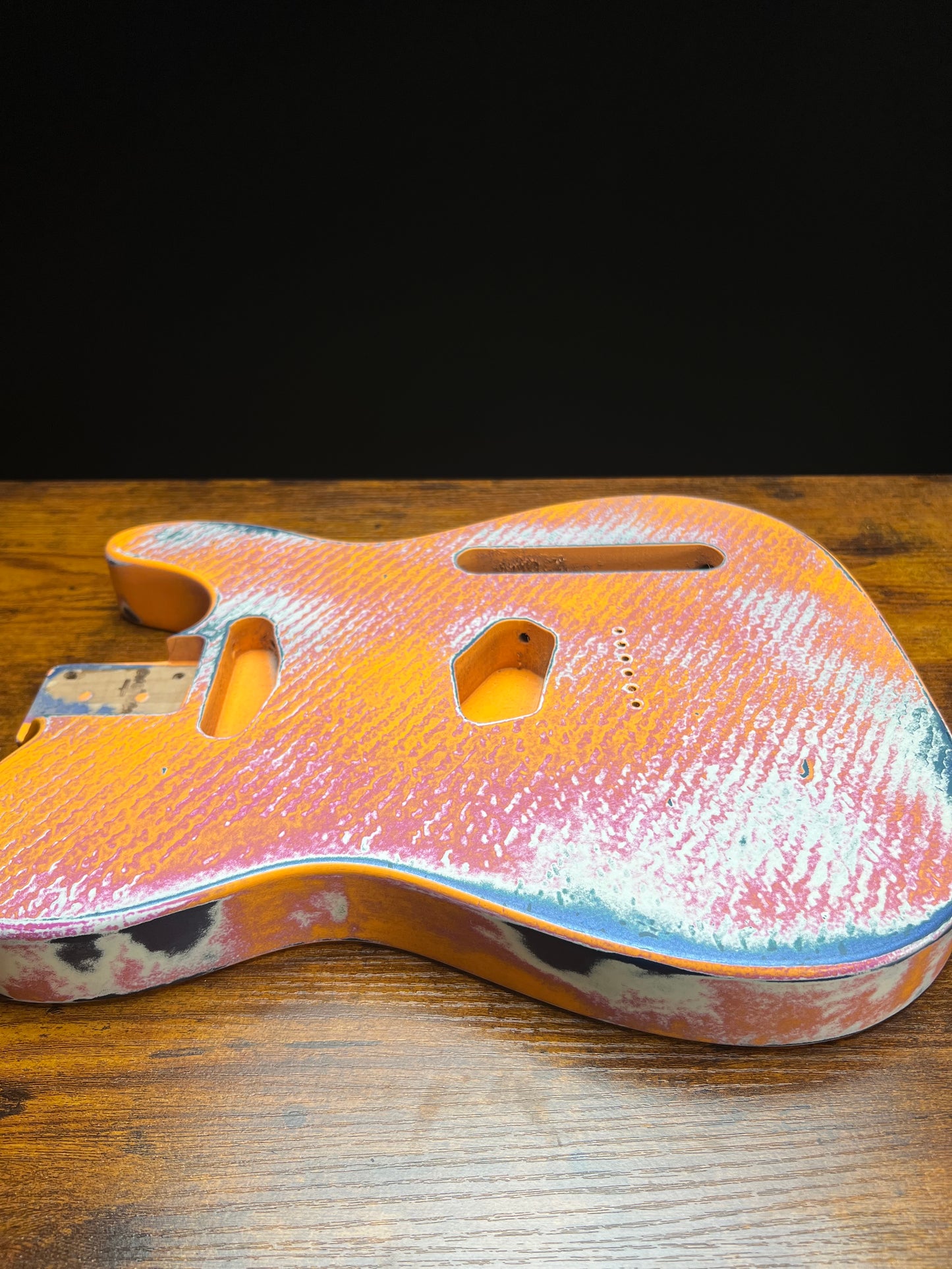 Warmtone Custom Guitars Relic Tele Style Guitar Body “Patterns” Nitro