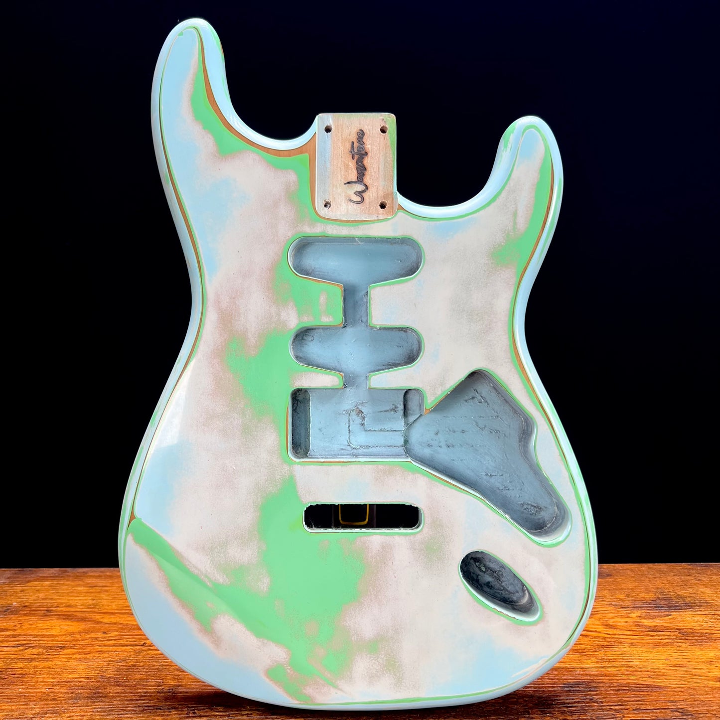 Warmtone Custom Guitars Strat Style Guitar Body Relic “Clouds” Nitro