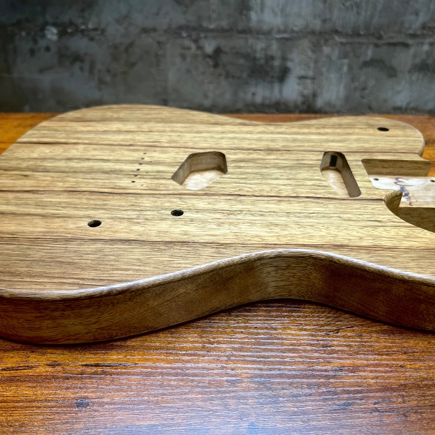 Warmtone Custom Guitars Tele Guitar Body “Rosewood Limba” Natural