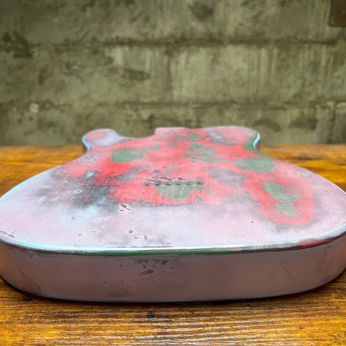 Warmtone Custom Guitars Relic Tele Style Guitar Body “Smokescreen”