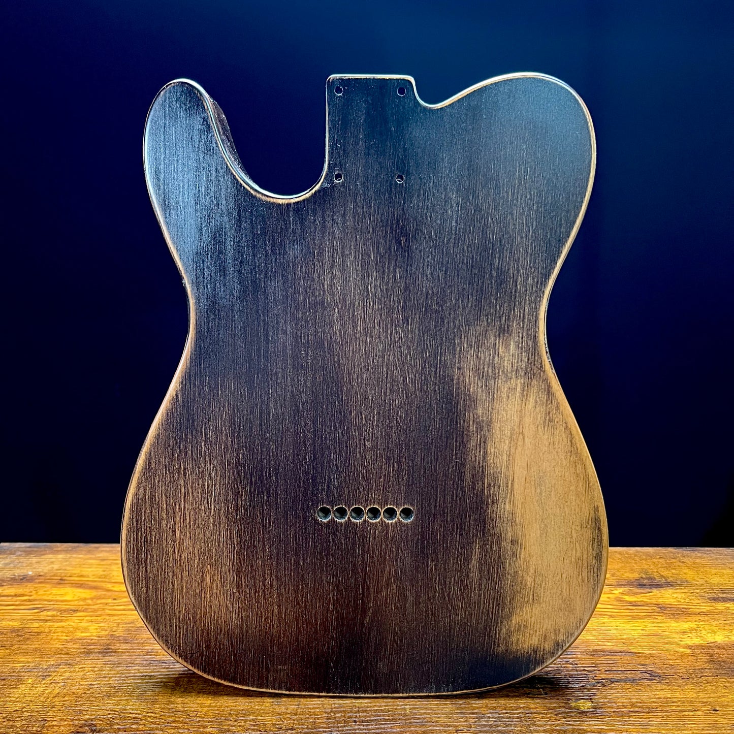 Warmtone Custom Guitars Relic Tele Style Guitar Body “Aged Man” Nitro Flamed Maple