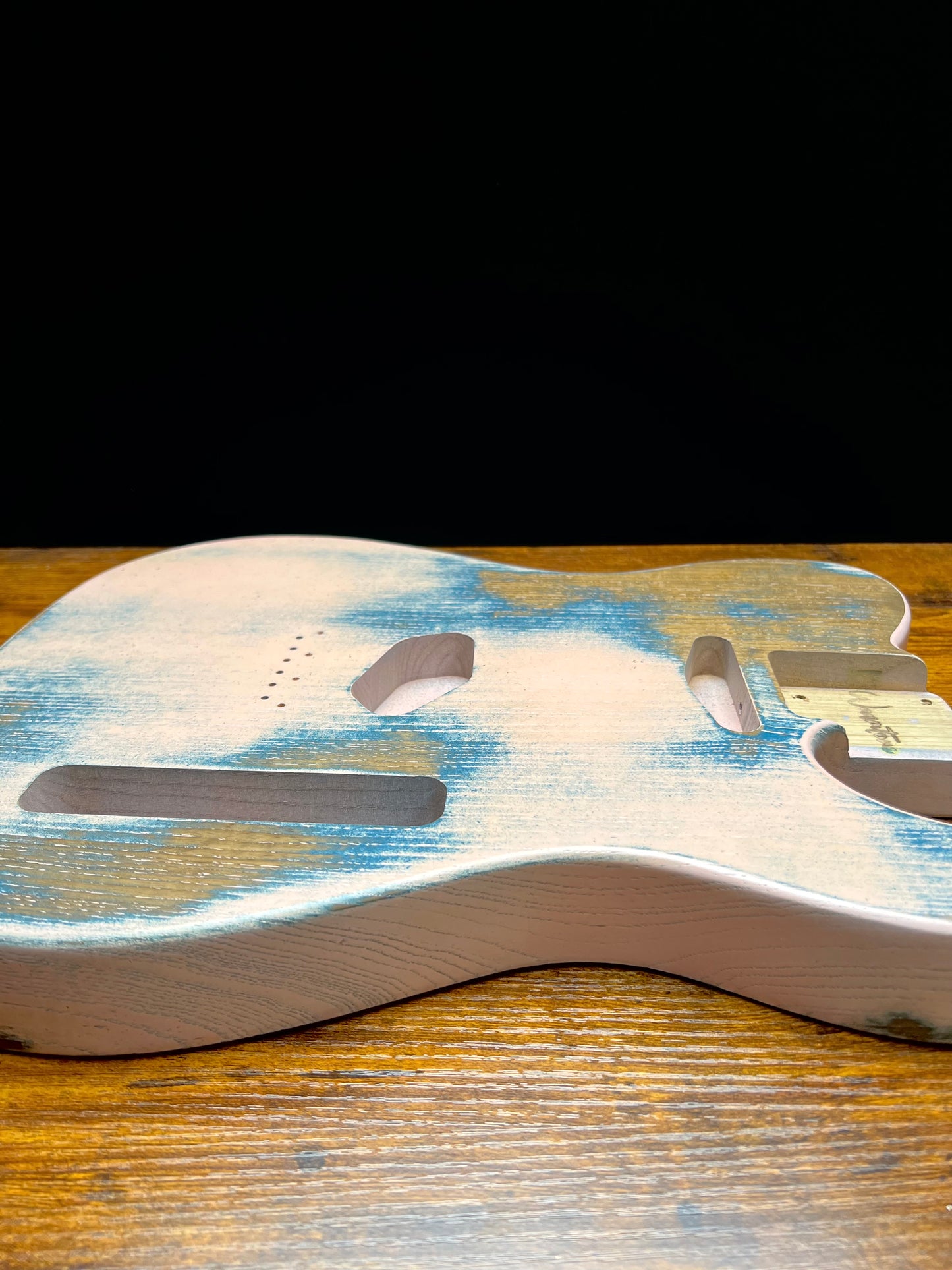 Warmtone Custom Guitars Relic Tele Style Guitar Body “Earth Pink”