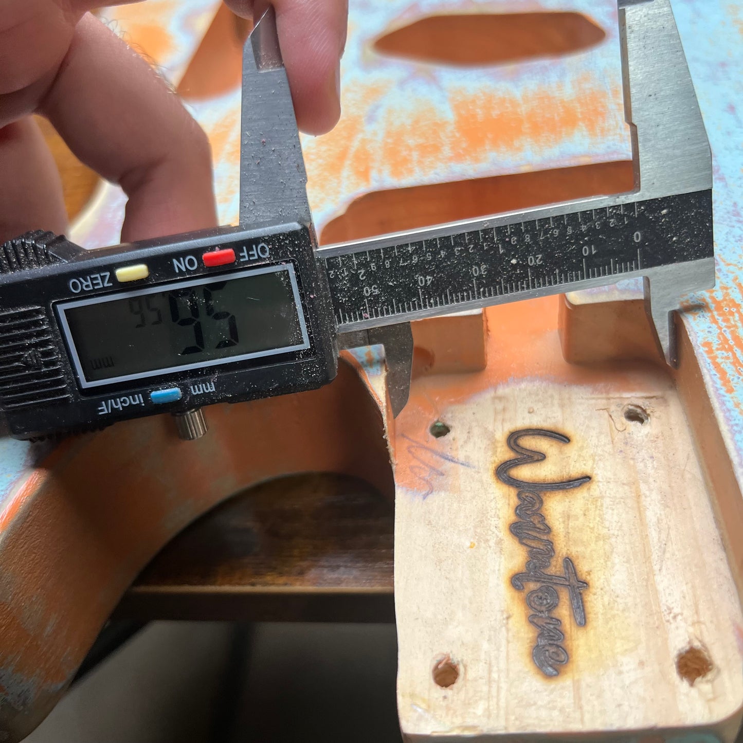 Warmtone Custom Guitars Relic Tele Style Guitar Body “Creamsicle” Nitro 3lbs