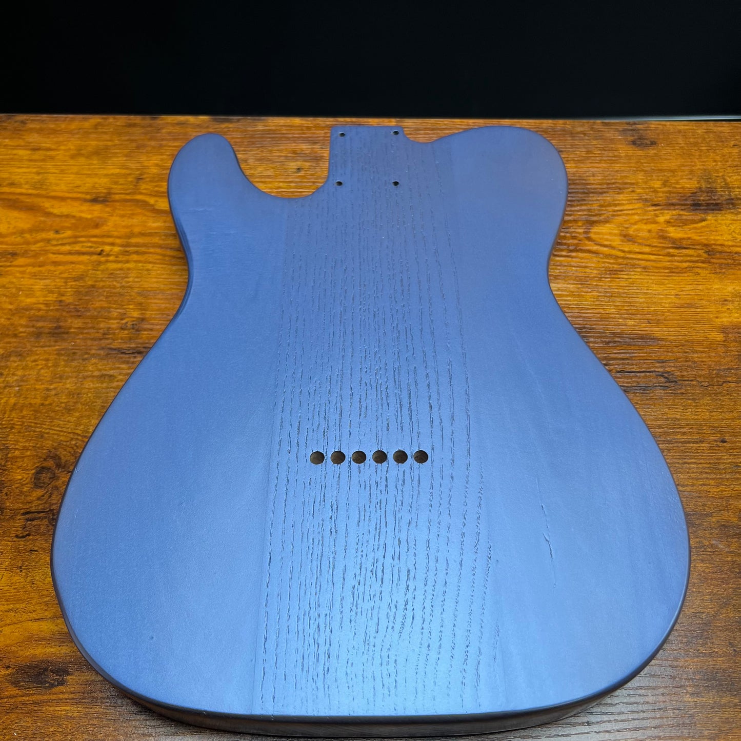 Warmtone Custom Guitars Tele Style Guitar Body “Purple to Blue" Flamed Maple