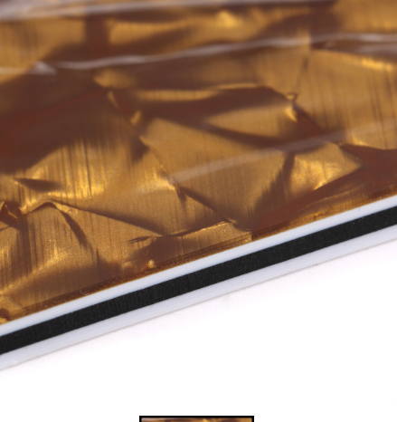 4 Ply Pearloid Bronze SSS Pickguard 11 Holes