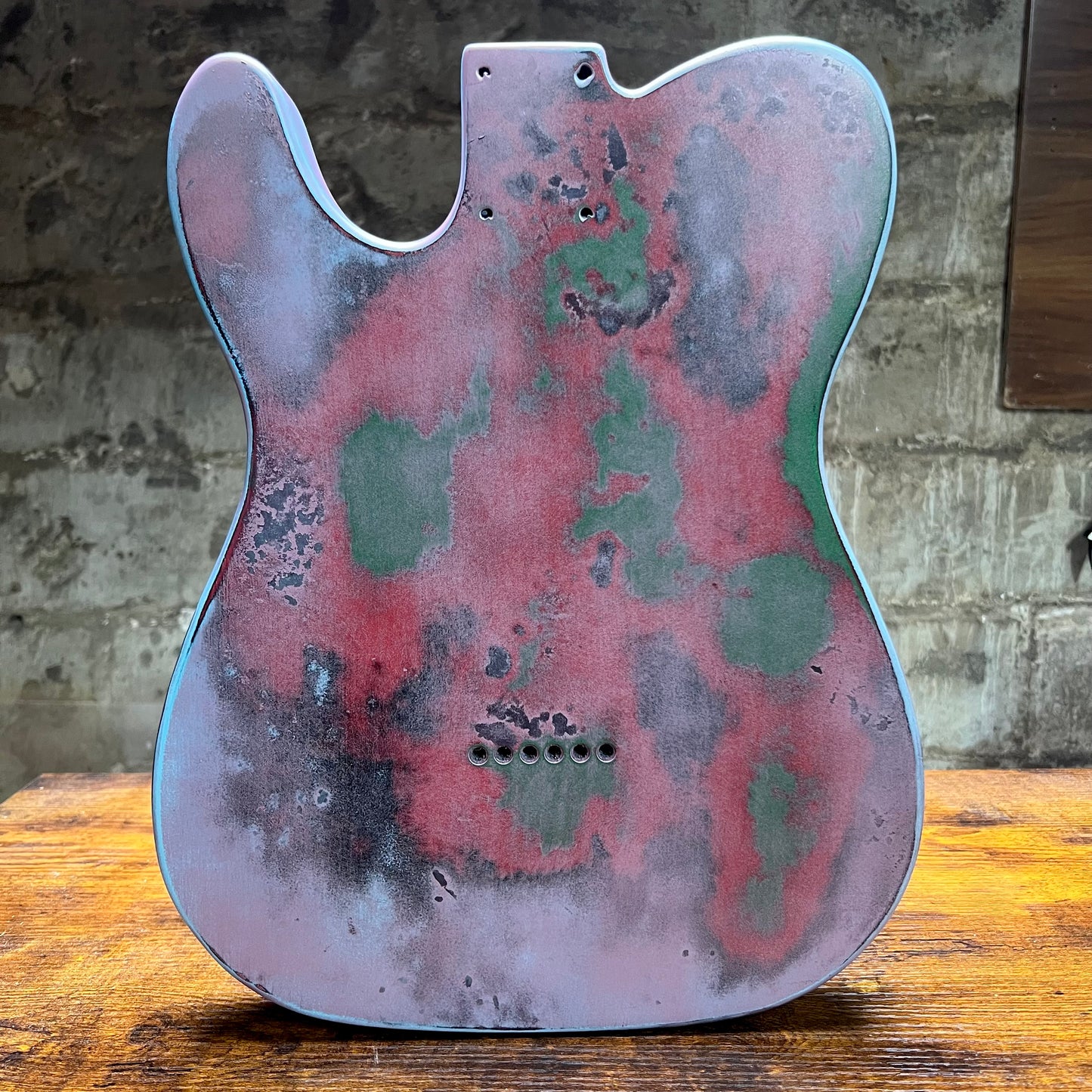 Warmtone Custom Guitars Relic Tele Style Guitar Body “Smokescreen”