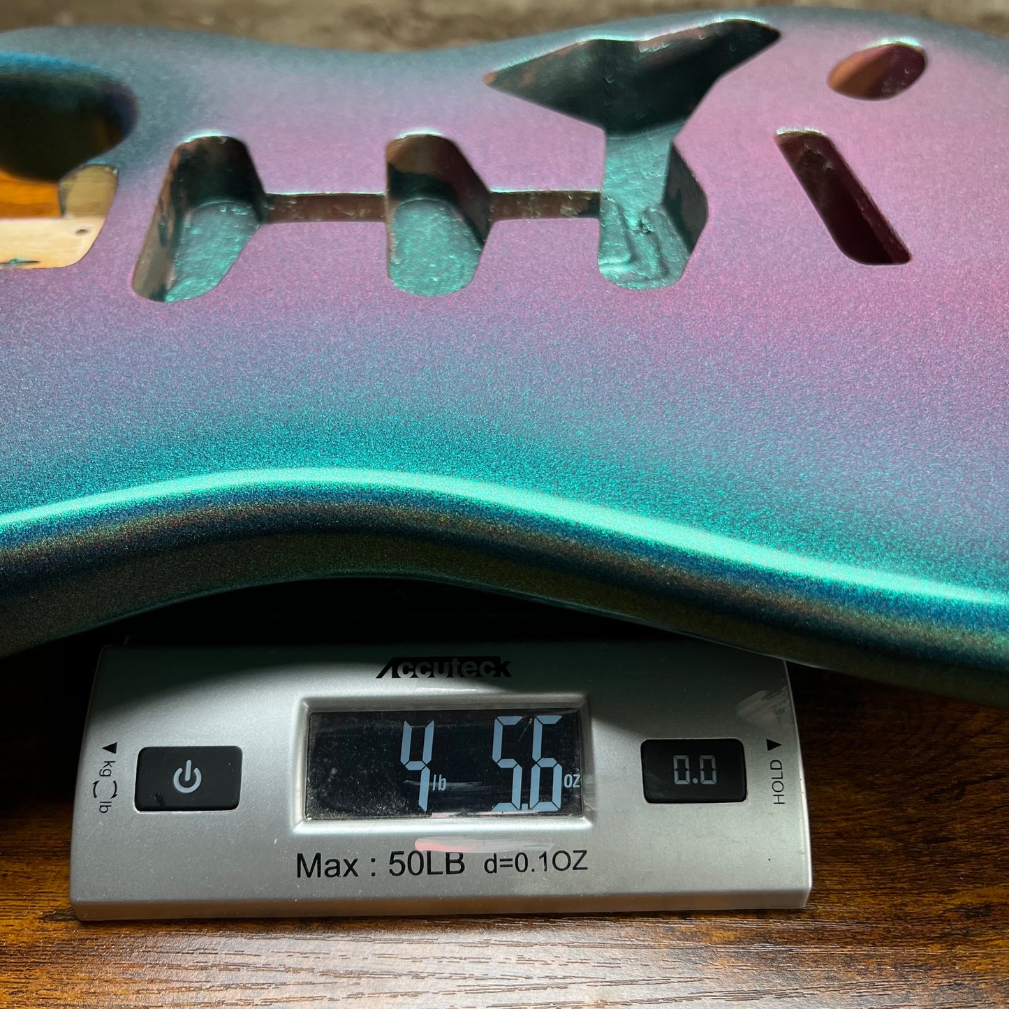 Warmtone Custom Guitars Strat Style Guitar Body “Holo Burst” 5.5 lbs