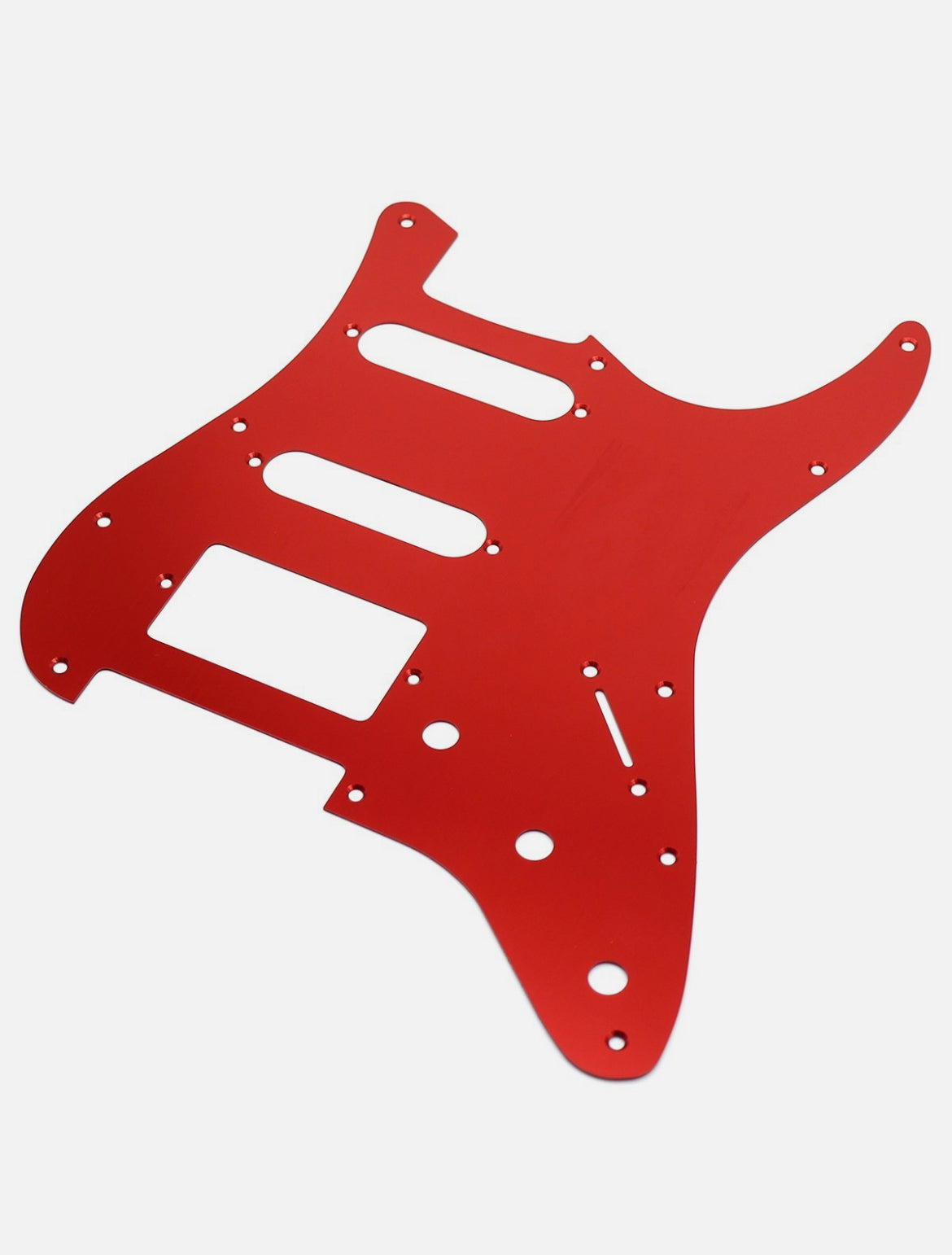 Red ANODIZED ALUMINUM Pickguard for HSS Strat 11 hole