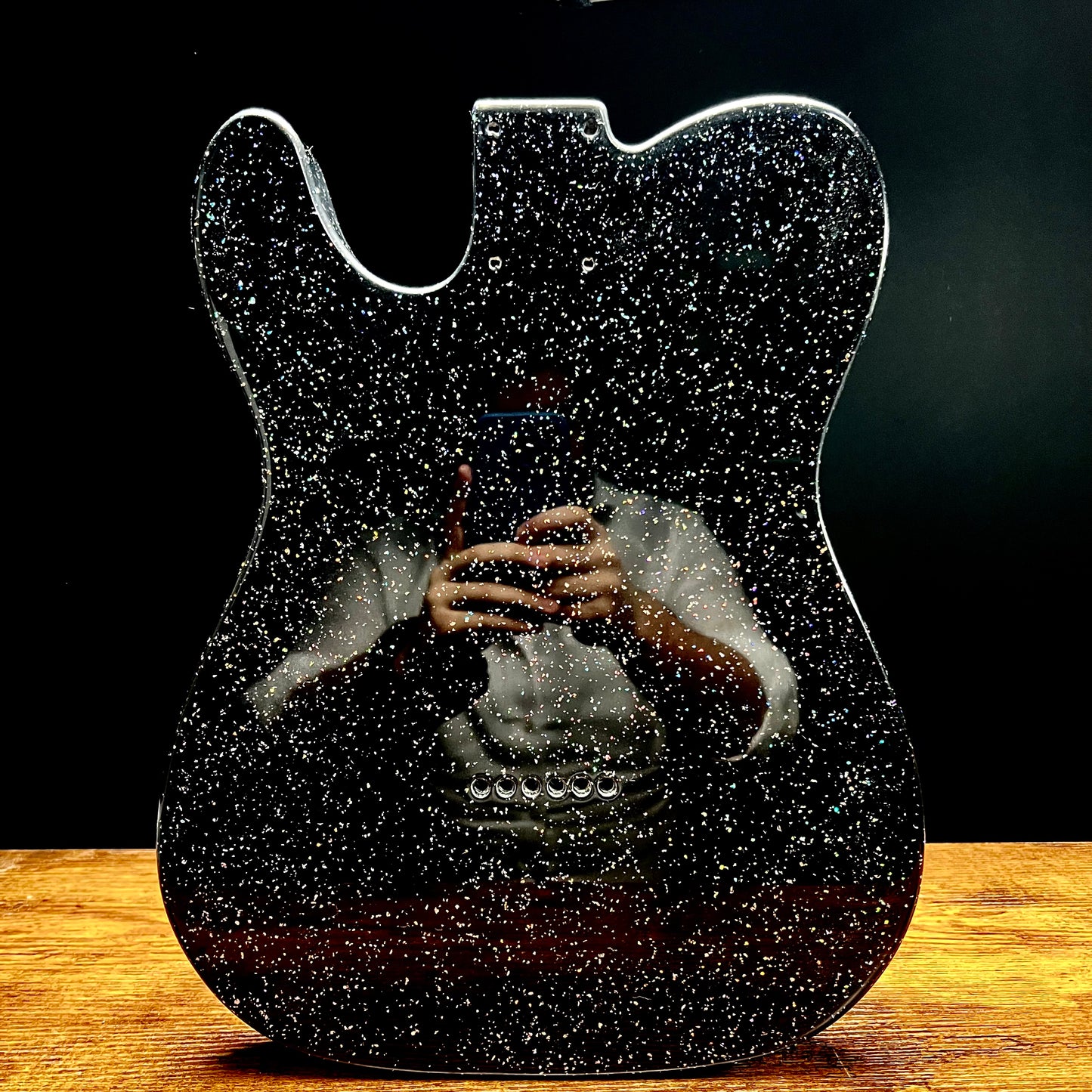 Warmtone Custom Guitars Holographic Tele Style Guitar Body