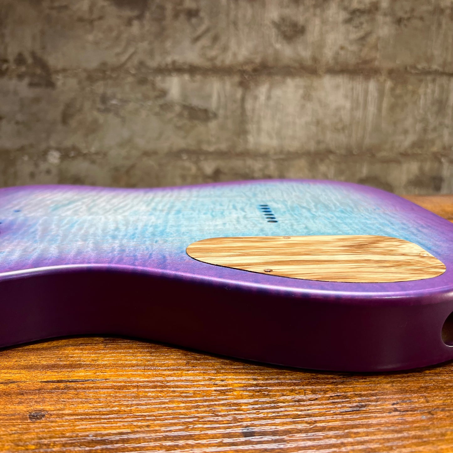 Warmtone Tele Guitar Body 2 Sided Flamed Maple “Berry Burst”