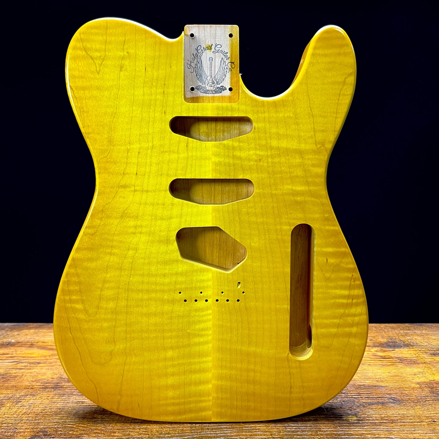 Warmtone Custom Guitars Tele Style Guitar Body “Dirty Lemon” Nitro