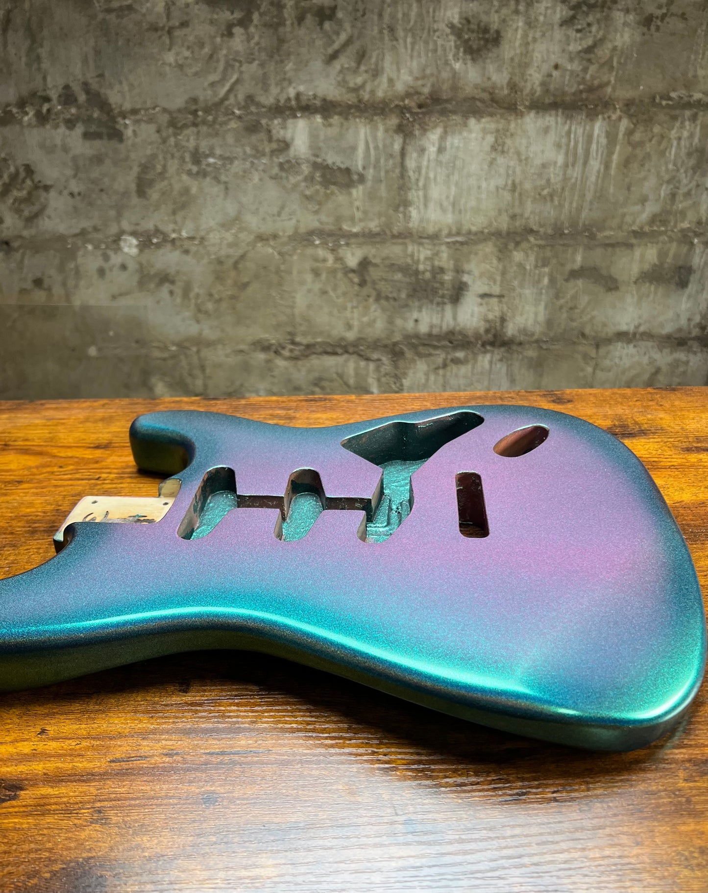 Warmtone Custom Guitars Strat Style Guitar Body “Holo Burst” 5.5 lbs