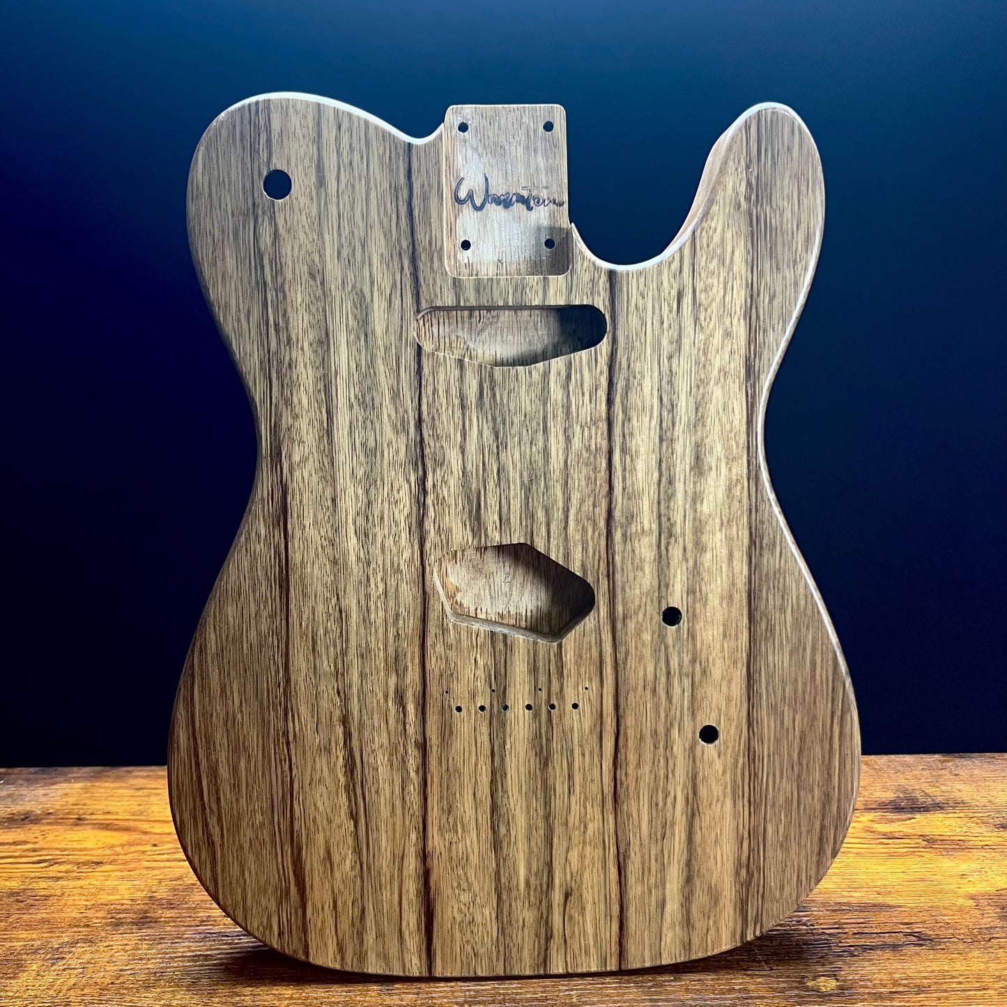 Warmtone Custom Guitars Tele Guitar Body “Rosewood Limba” Natural