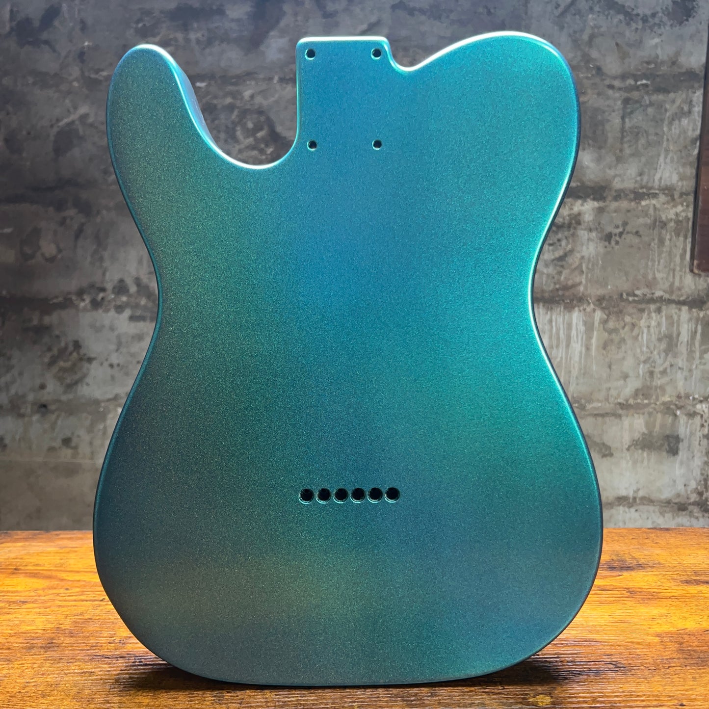 Warmtone Custom Guitars Tele Style Guitar Body “Metallic Color Shift” B-Stock