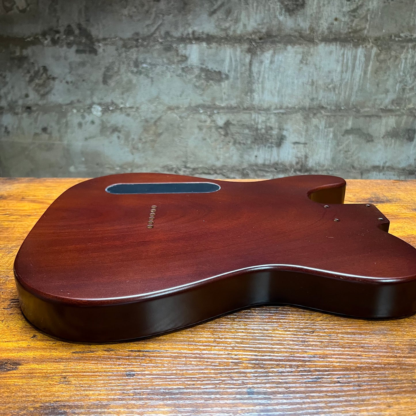 Warmtone Custom Guitars Tele Guitar Body “Brown Burst” Quilt Maple