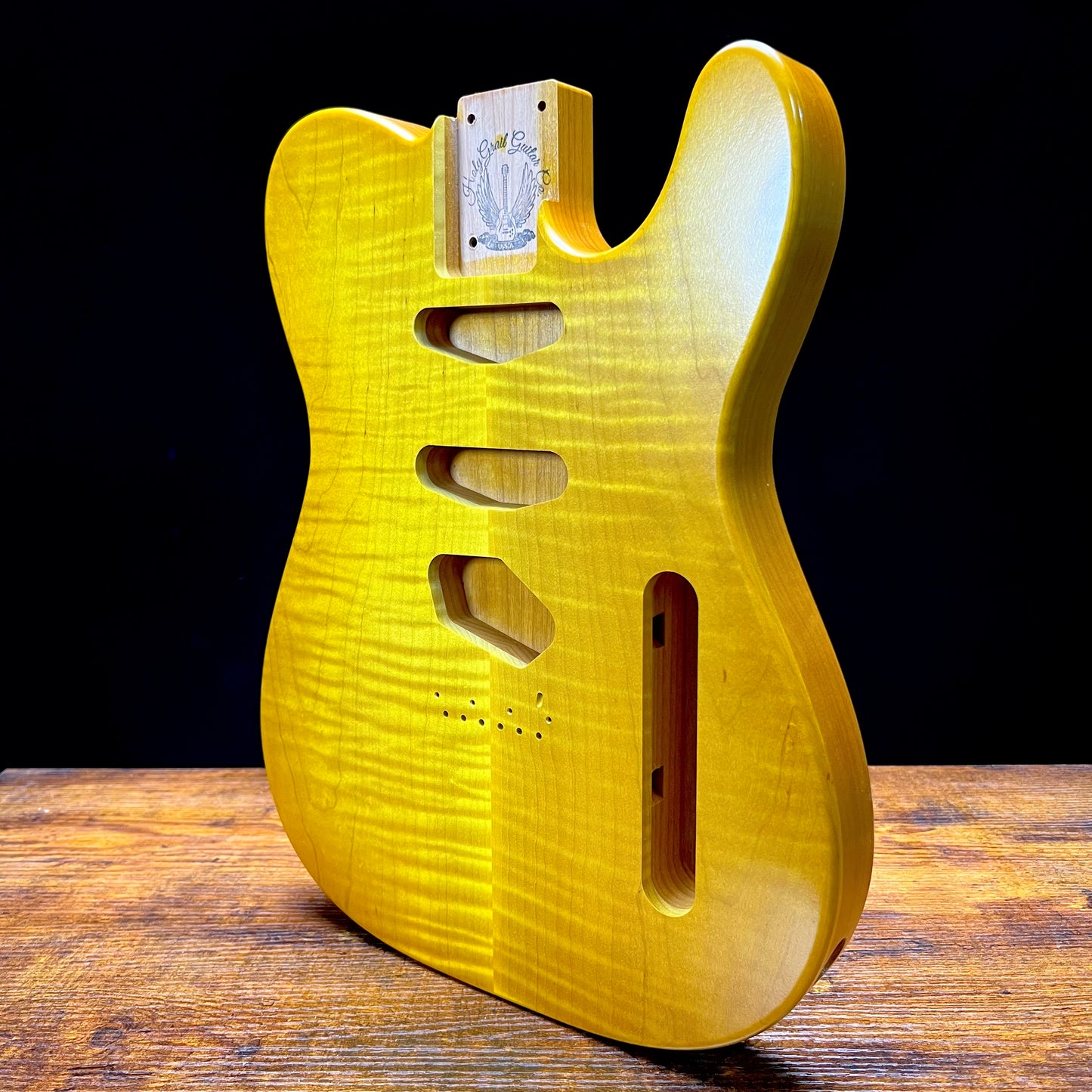 Warmtone Custom Guitars Tele Style Guitar Body “Dirty Lemon” Nitro