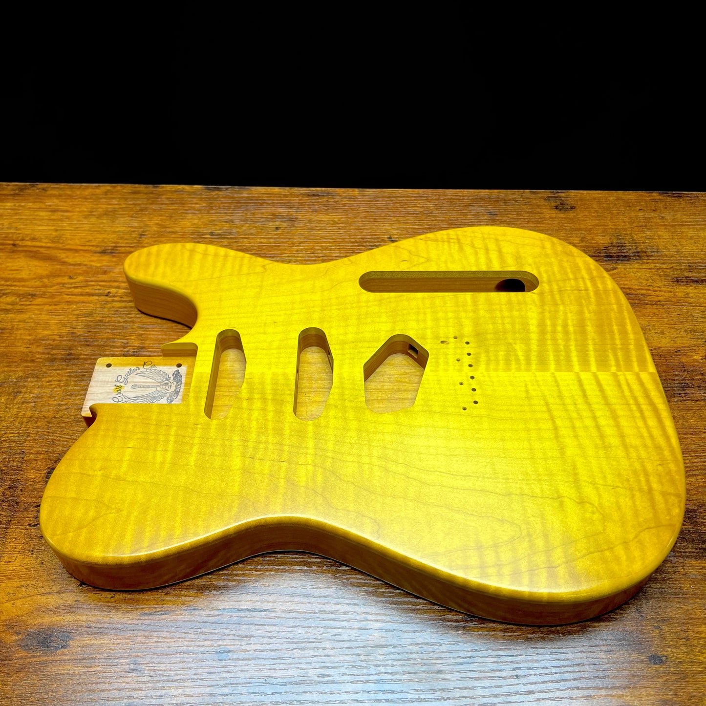 Warmtone Custom Guitars Tele Style Guitar Body “Dirty Lemon” Nitro
