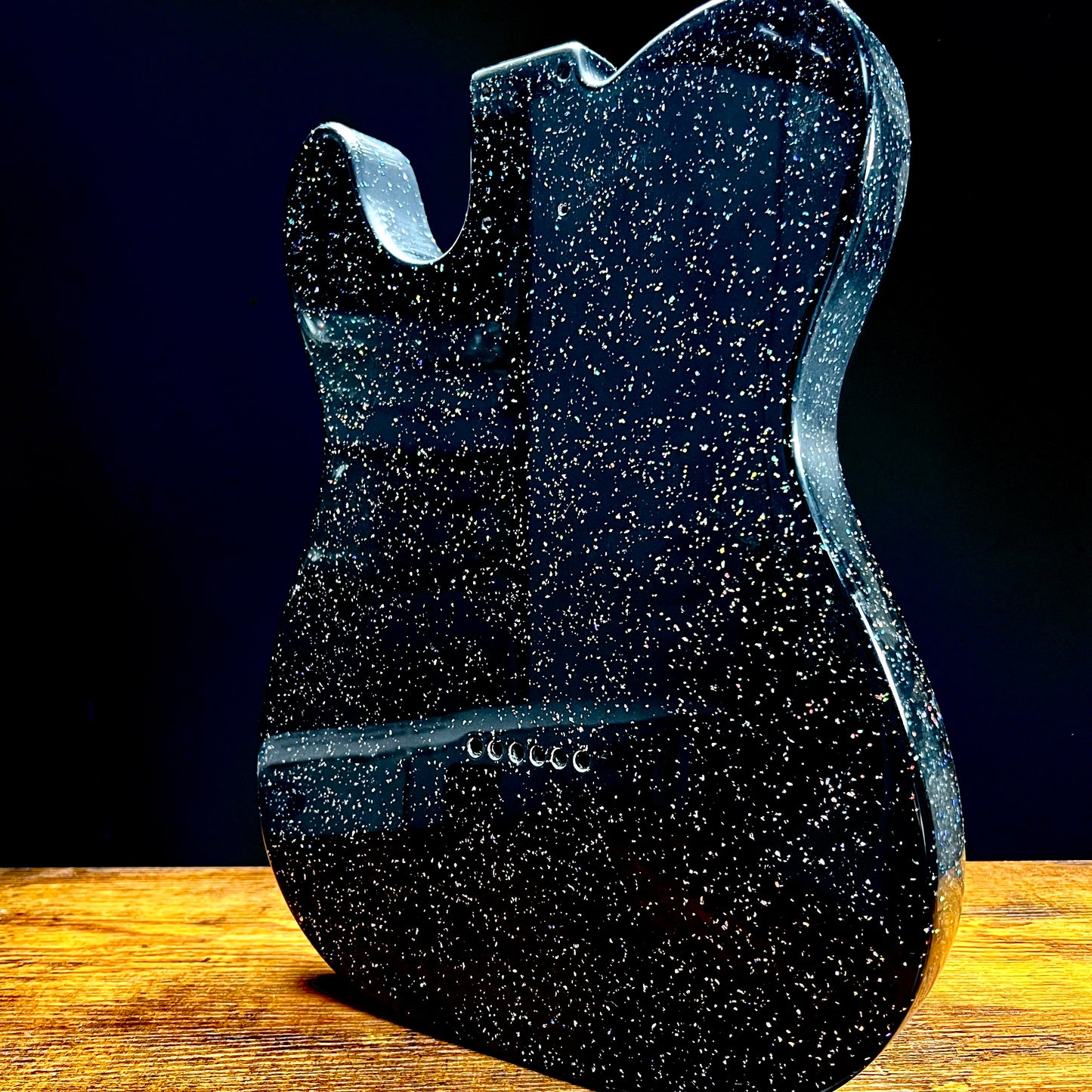 Warmtone Custom Guitars Holographic Tele Style Guitar Body