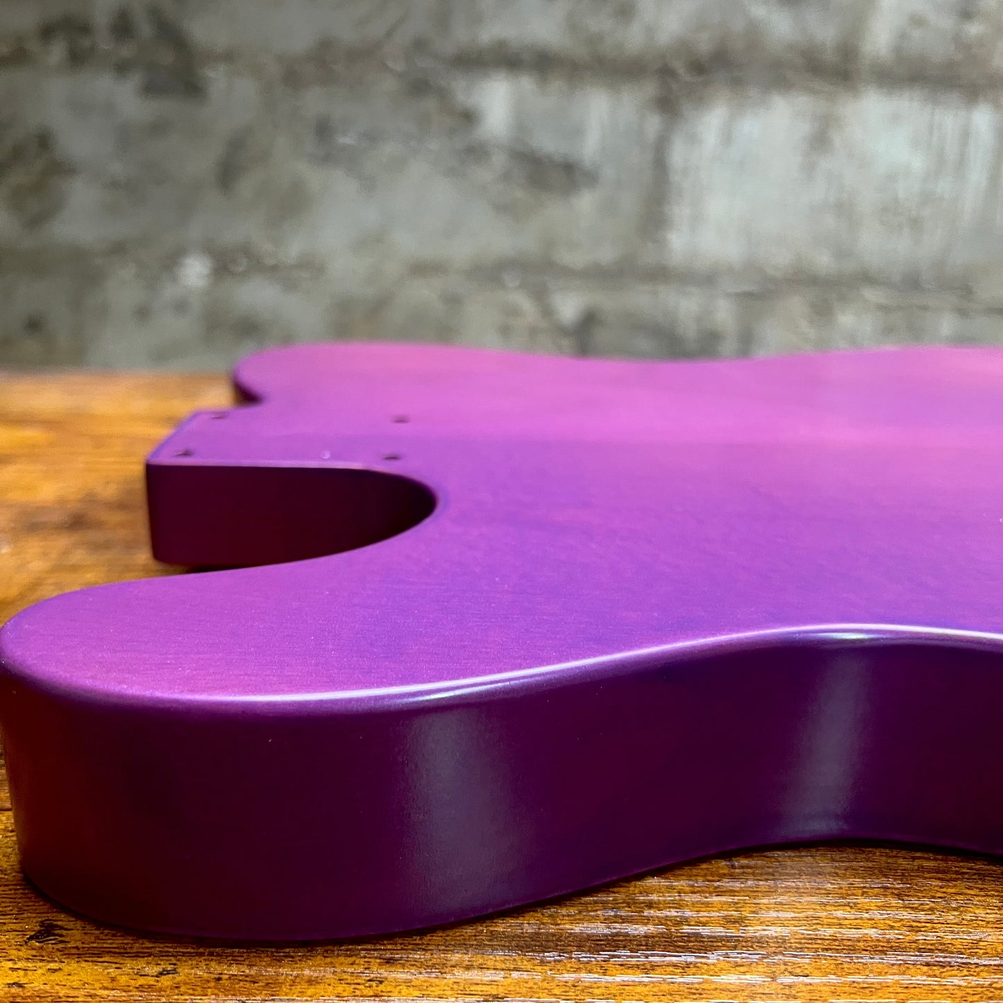 Warmtone CG Tele Flamed Maple Guitar Body “Lavender” Alder