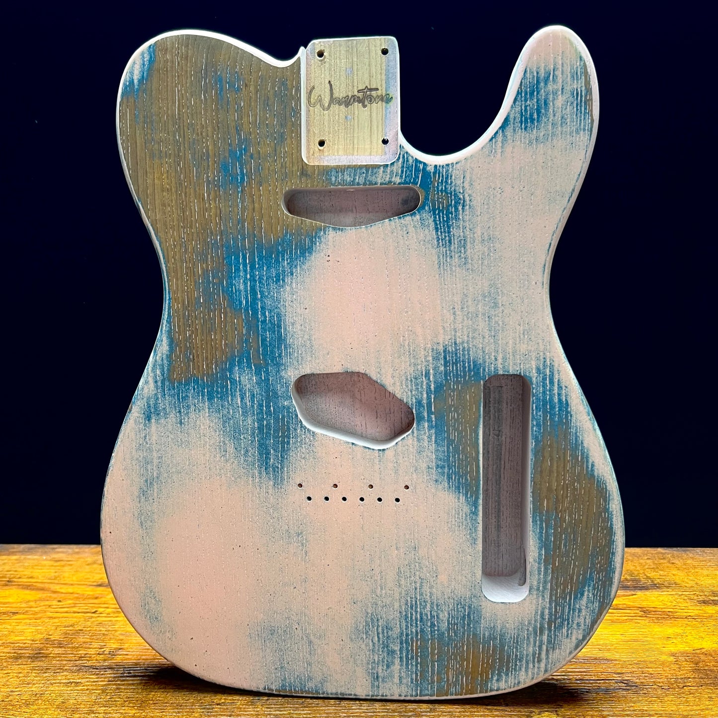 Warmtone Custom Guitars Relic Tele Style Guitar Body “Earth Pink”