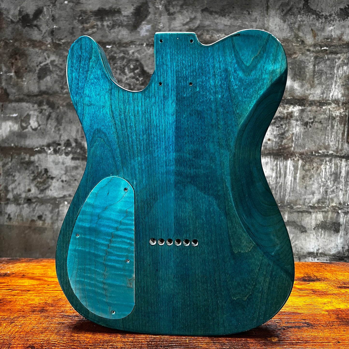 Warmtone Custom Guitars Tele Style Guitar Body P90 “Stoned Burl” B-Stock