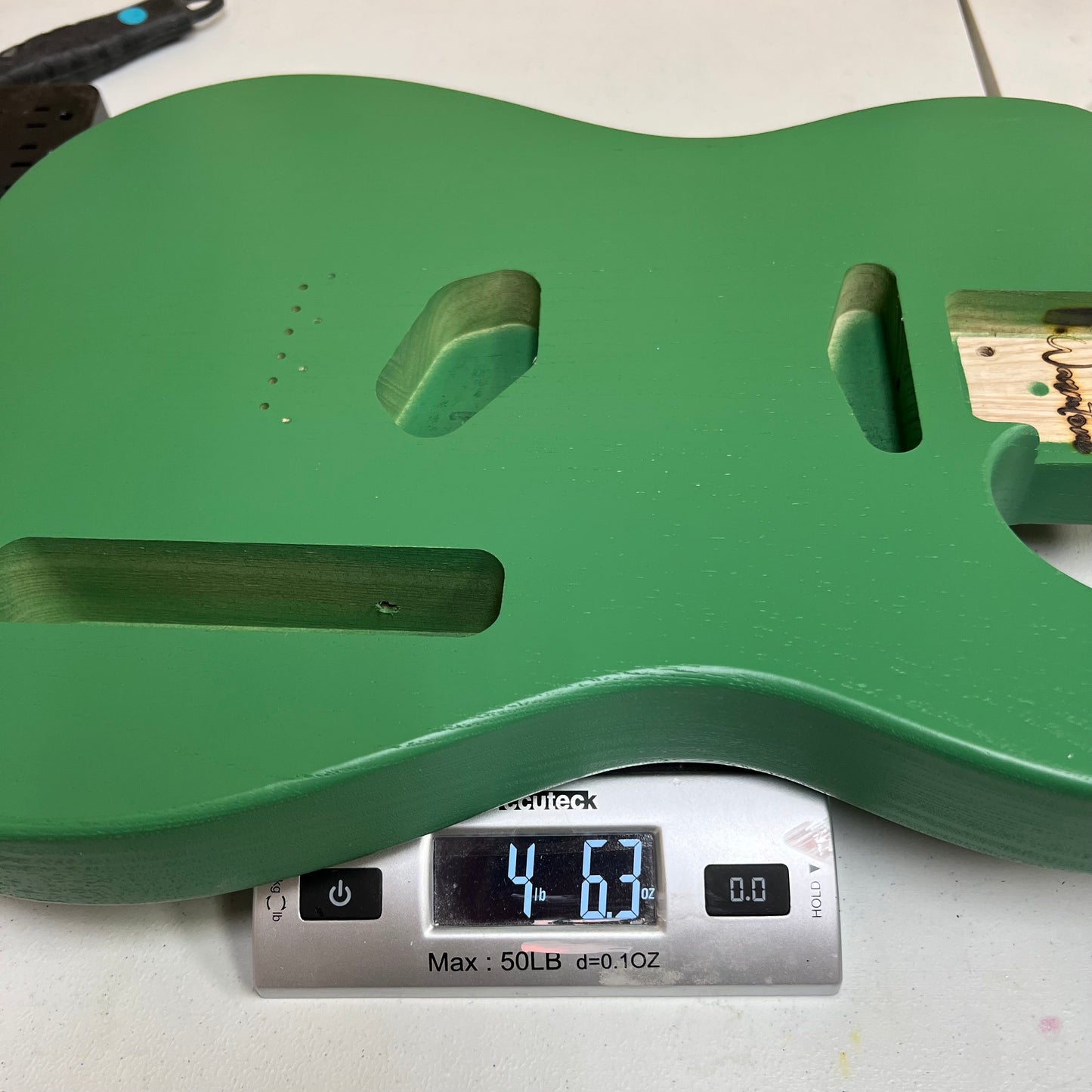 Warmtone Custom Guitars Tele Style Guitar Body “Clover” Swamp Ash