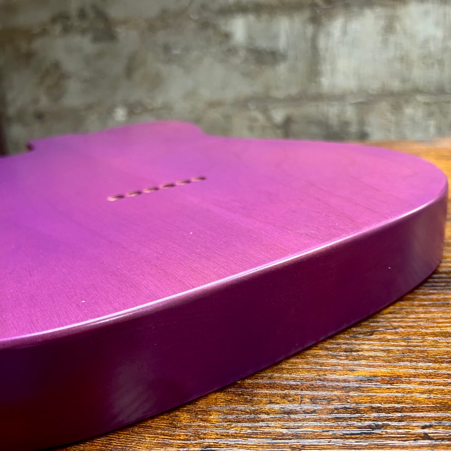 Warmtone CG Tele Flamed Maple Guitar Body “Lavender” Alder