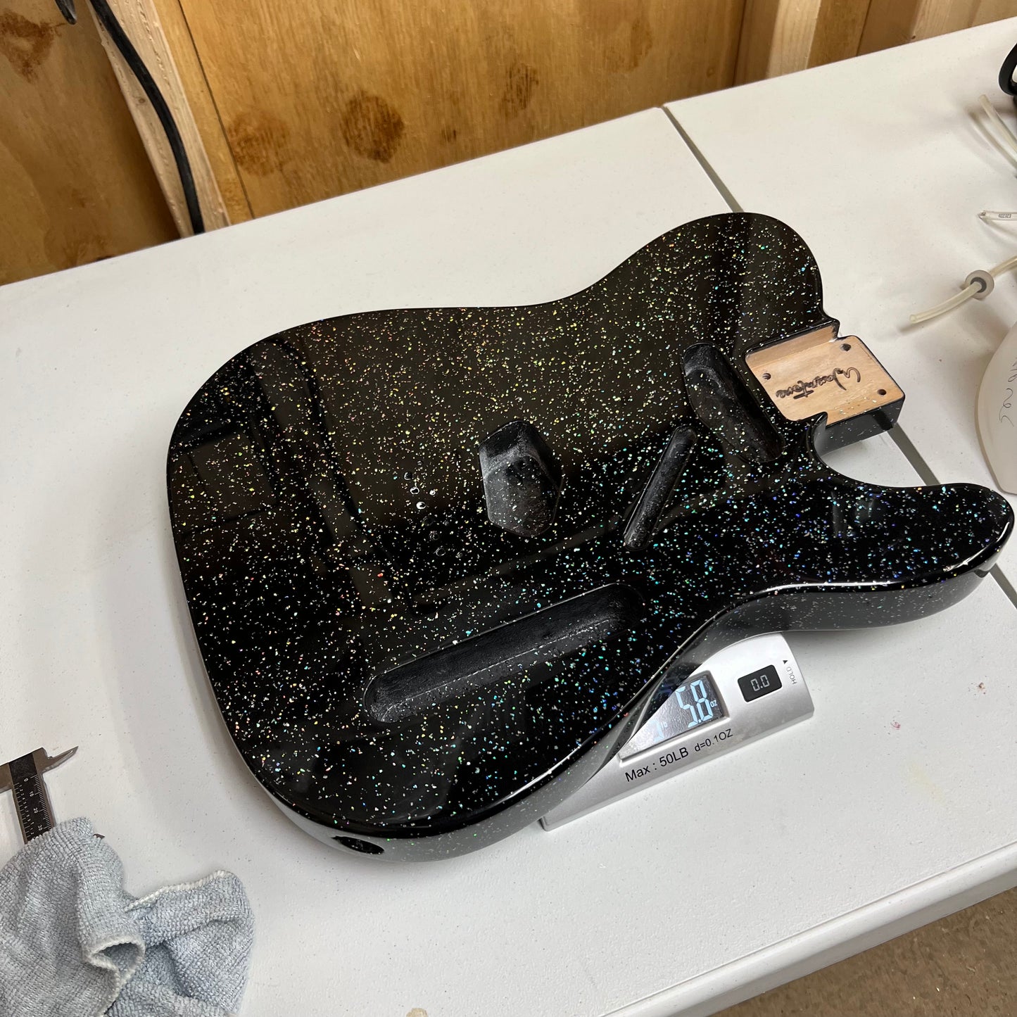 Warmtone Custom Guitars Holographic Tele Style Guitar Body