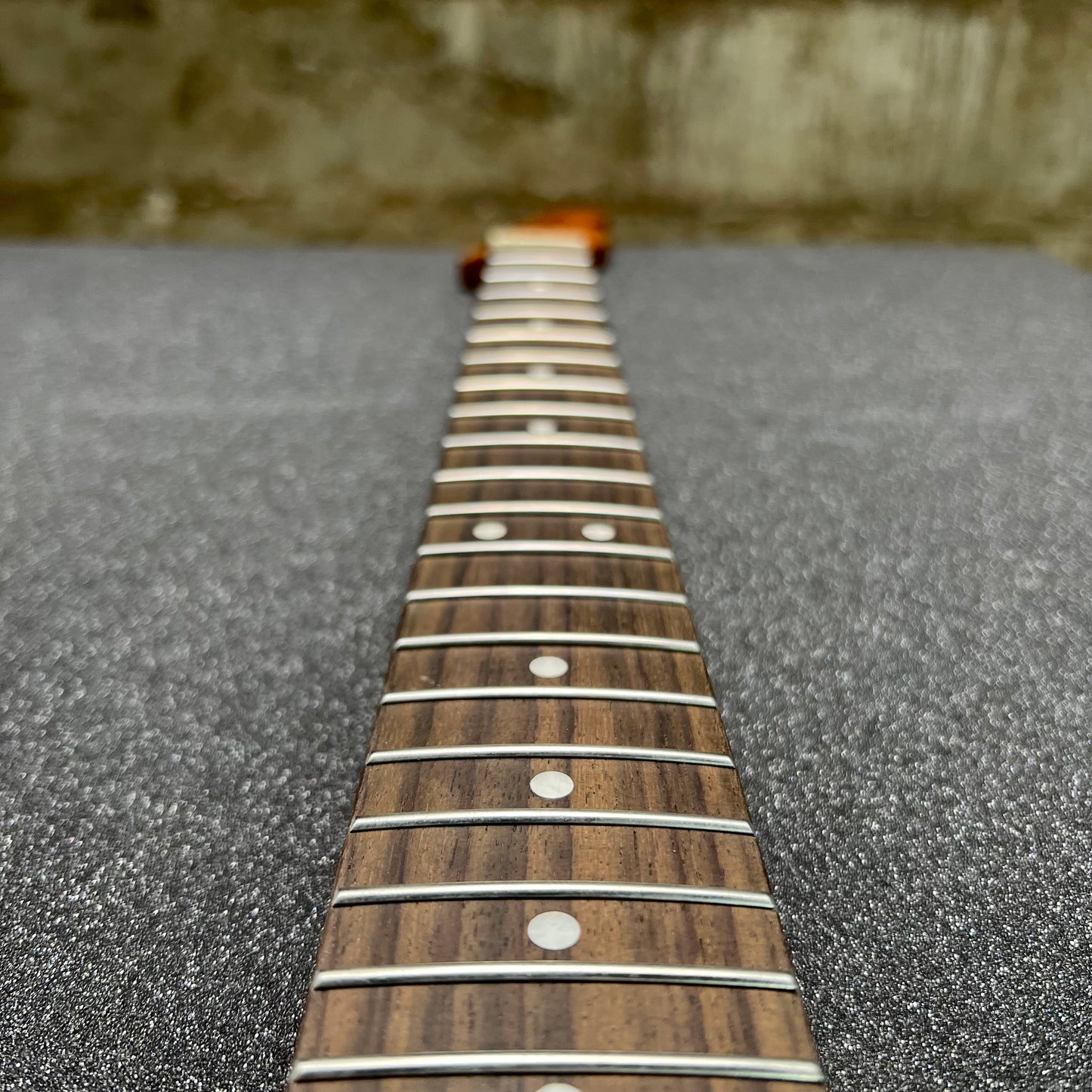 Golden Brown Roasted Flamed Maple Tele Style Neck #43