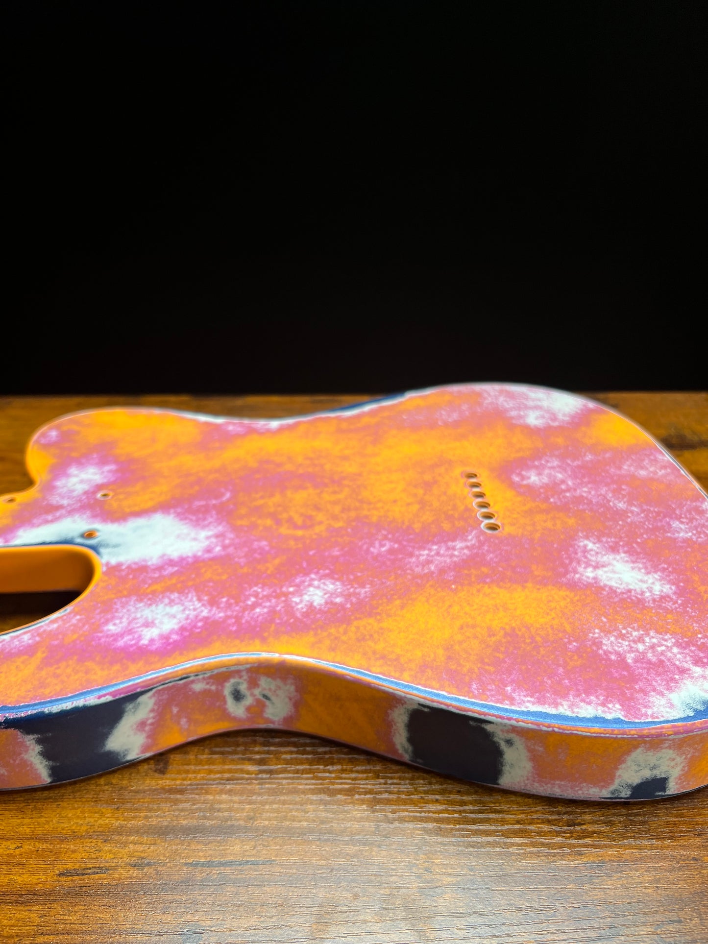 Warmtone Custom Guitars Relic Tele Style Guitar Body “Patterns” Nitro