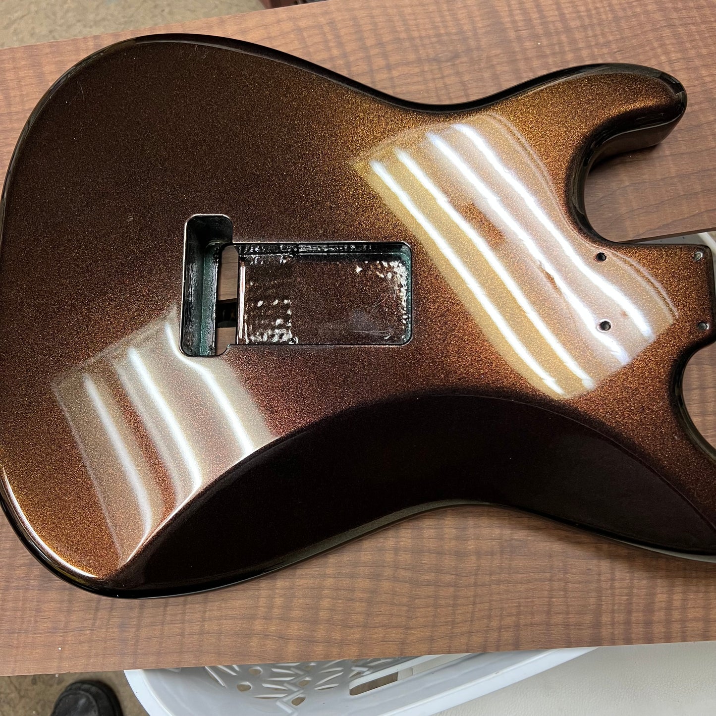 Warmtone Custom Guitars Strat Guitar Body “Mocha Sparkle”