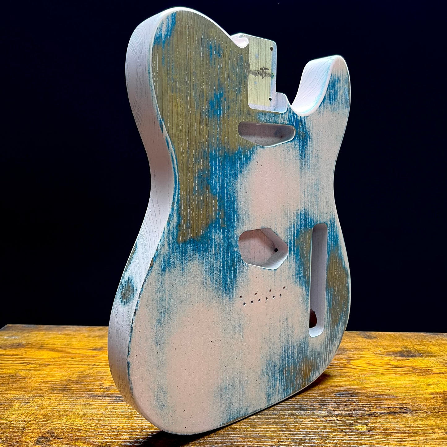 Warmtone Custom Guitars Relic Tele Style Guitar Body “Earth Pink”