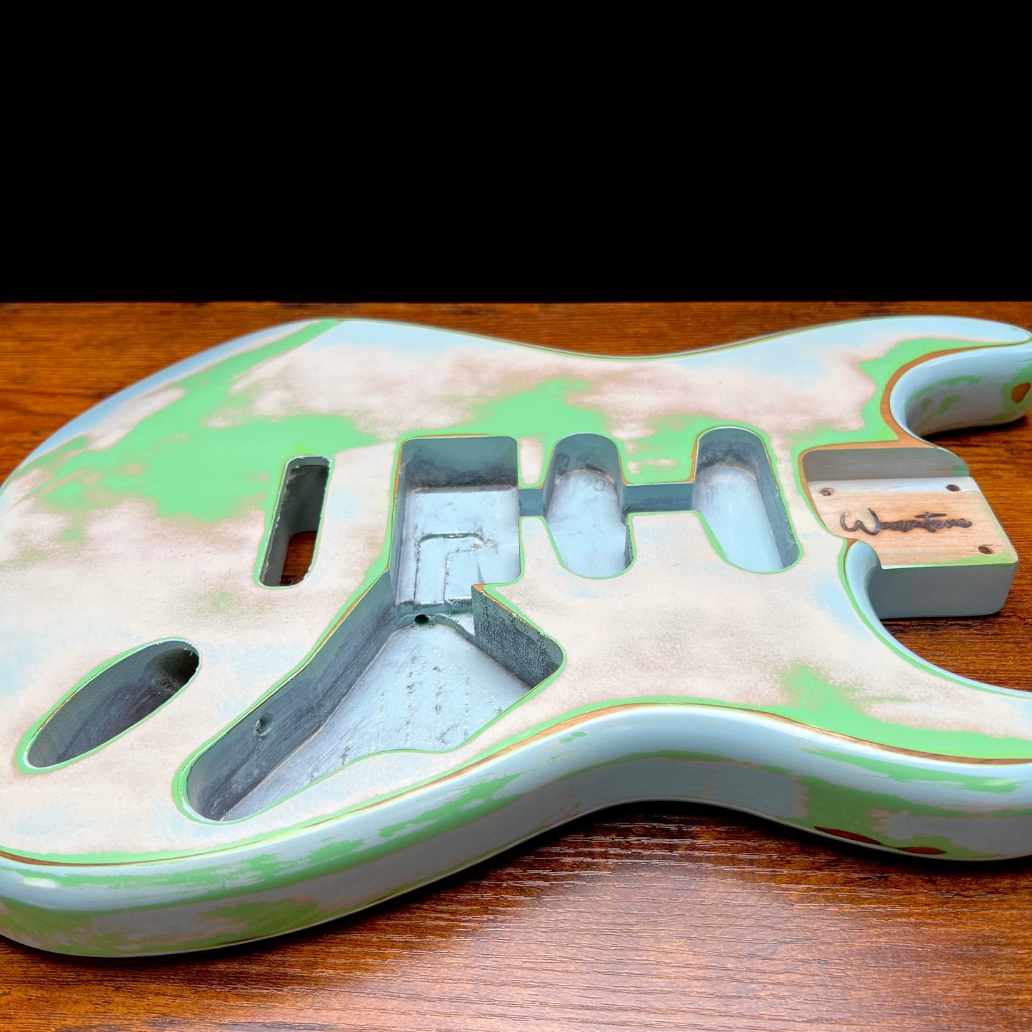 Warmtone Custom Guitars Strat Style Guitar Body Relic “Clouds” Nitro
