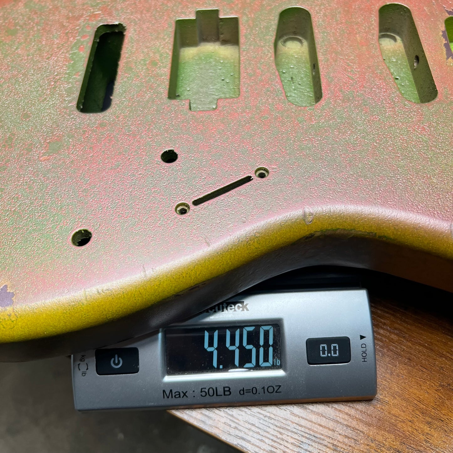 Warmtone CG Hss Strat Style Guitar Body Relic "Green Patina” Nitro 4.4lbs