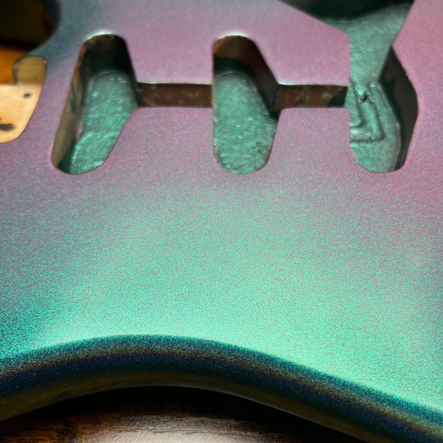 Warmtone Custom Guitars Strat Style Guitar Body “Holo Burst” 5.5 lbs