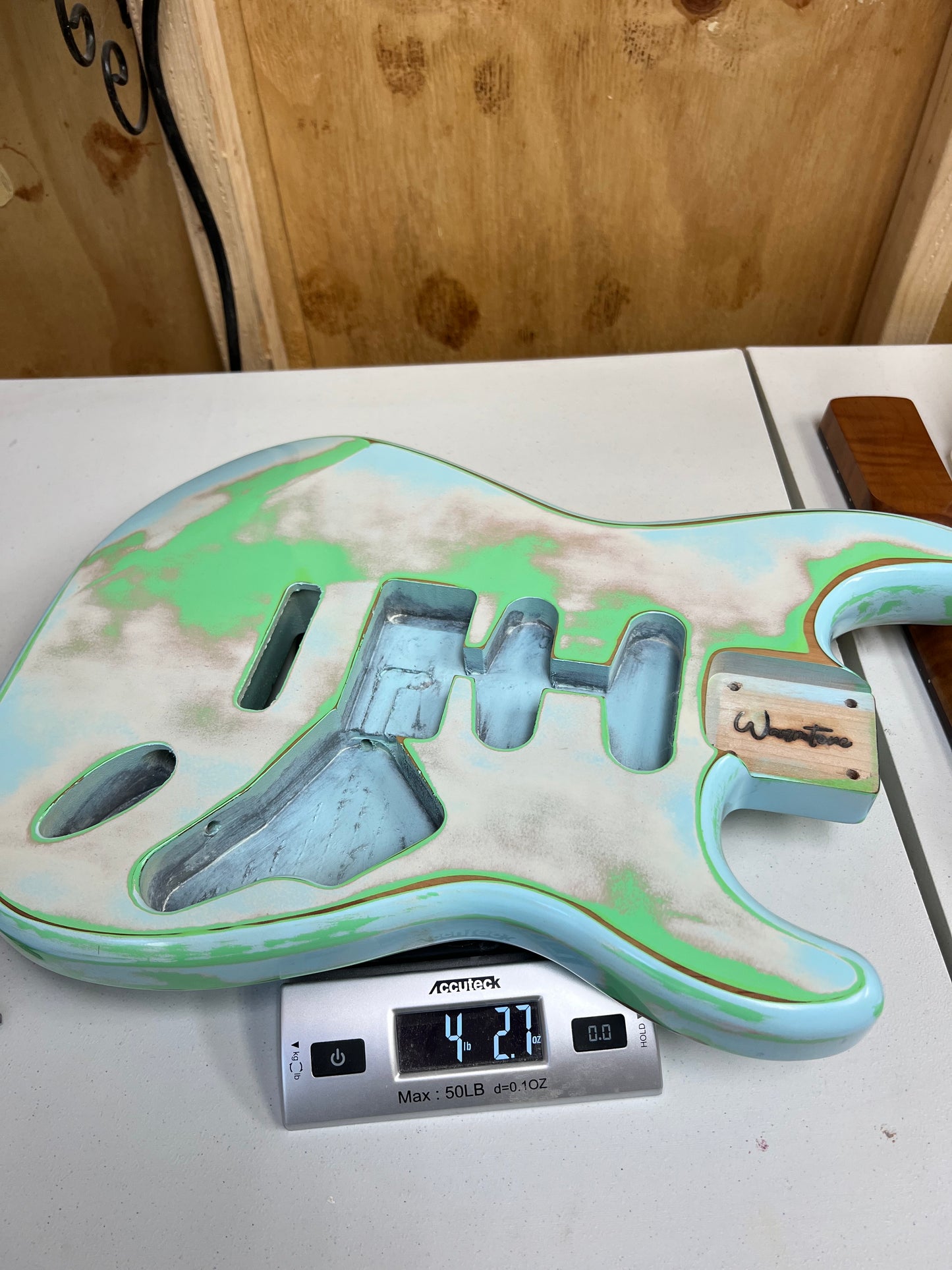 Warmtone Custom Guitars Strat Style Guitar Body Relic “Clouds” Nitro