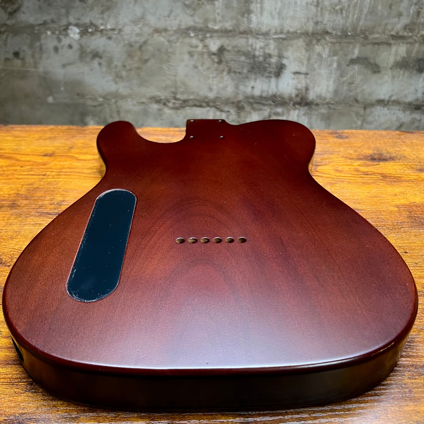 Warmtone Custom Guitars Tele Guitar Body “Brown Burst” Quilt Maple