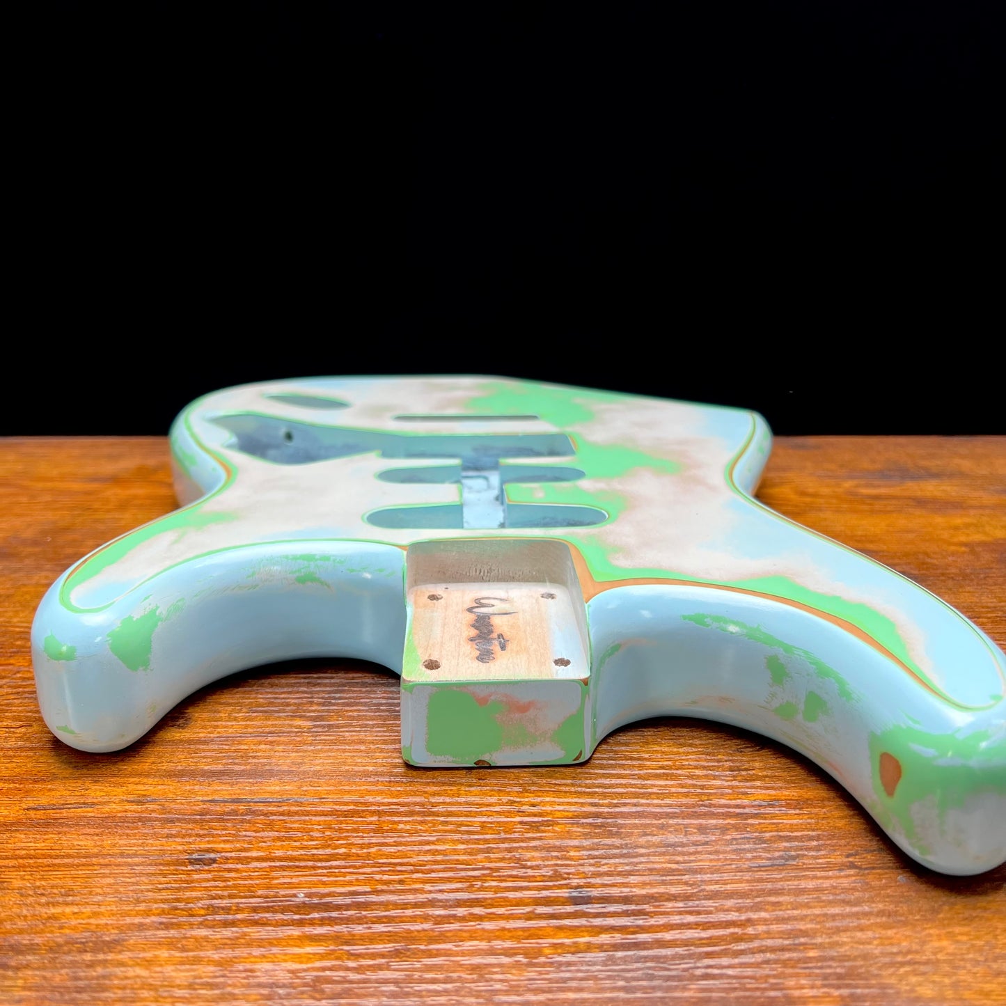 Warmtone Custom Guitars Strat Style Guitar Body Relic “Clouds” Nitro