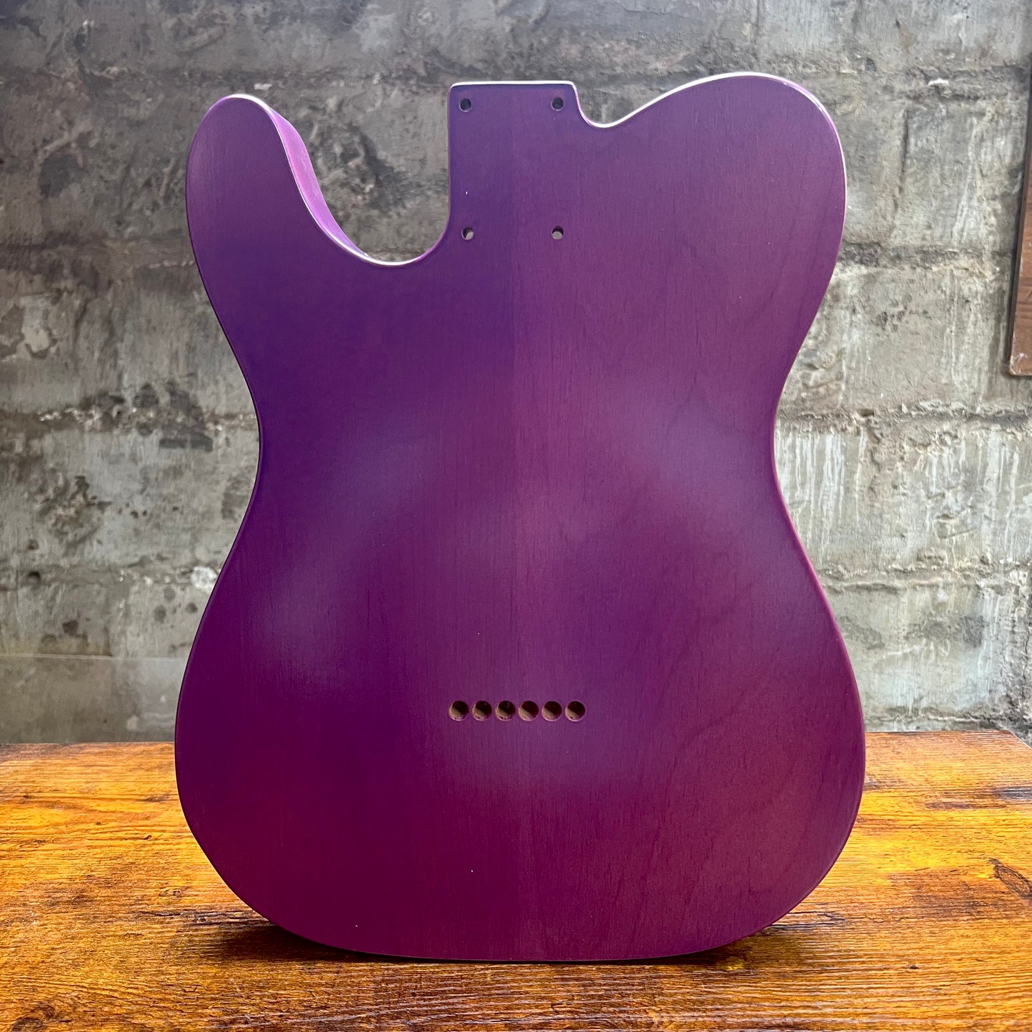 Warmtone CG Tele Flamed Maple Guitar Body “Lavender” Alder