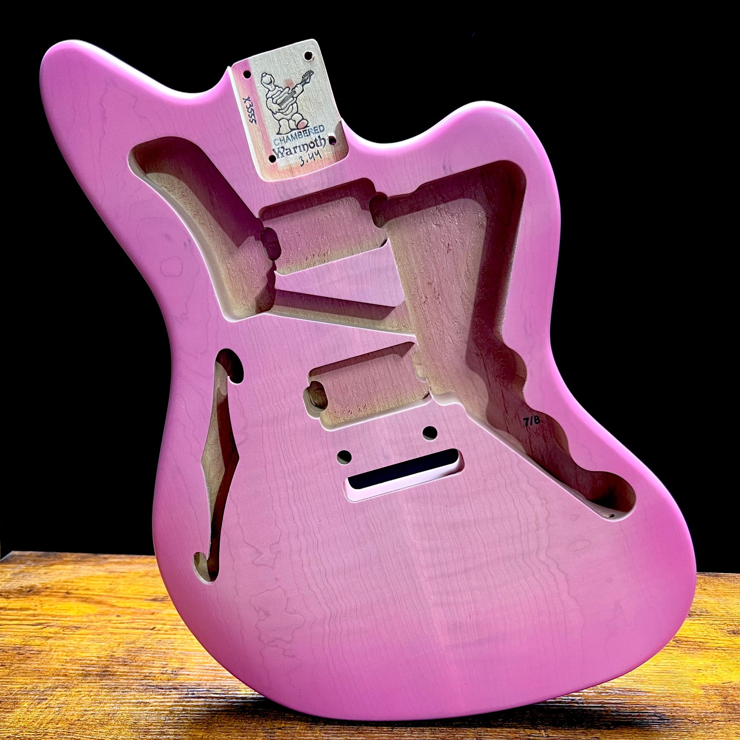 Warmoth Jazzmaster/ Flamed Maple Body & Neck “Pink Set”