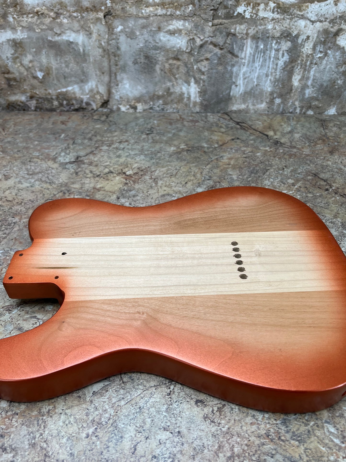 Warmtone Custom Guitars Tele Style Guitar Body “Copper Blue”