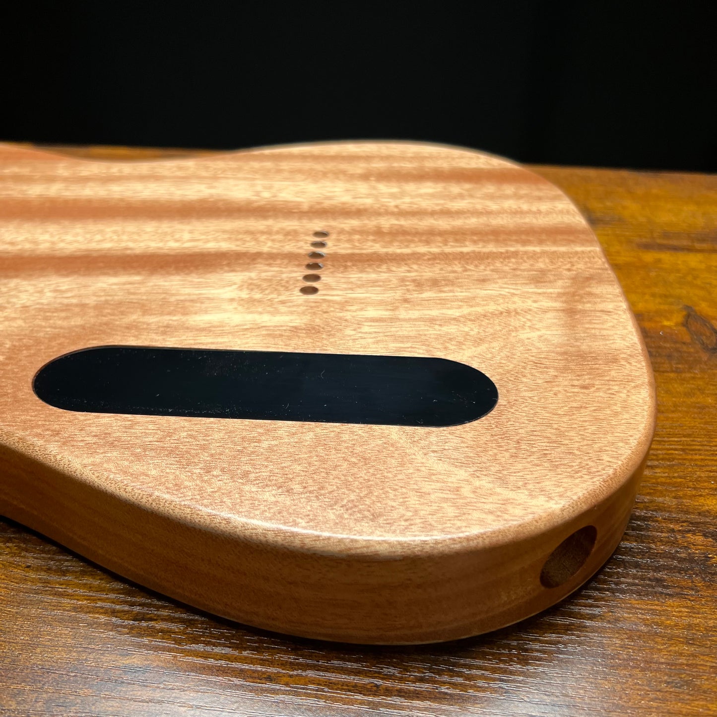 Warmtone Custom Guitars HH Tele Guitar Body “Tree Of Life” Quilt Maple