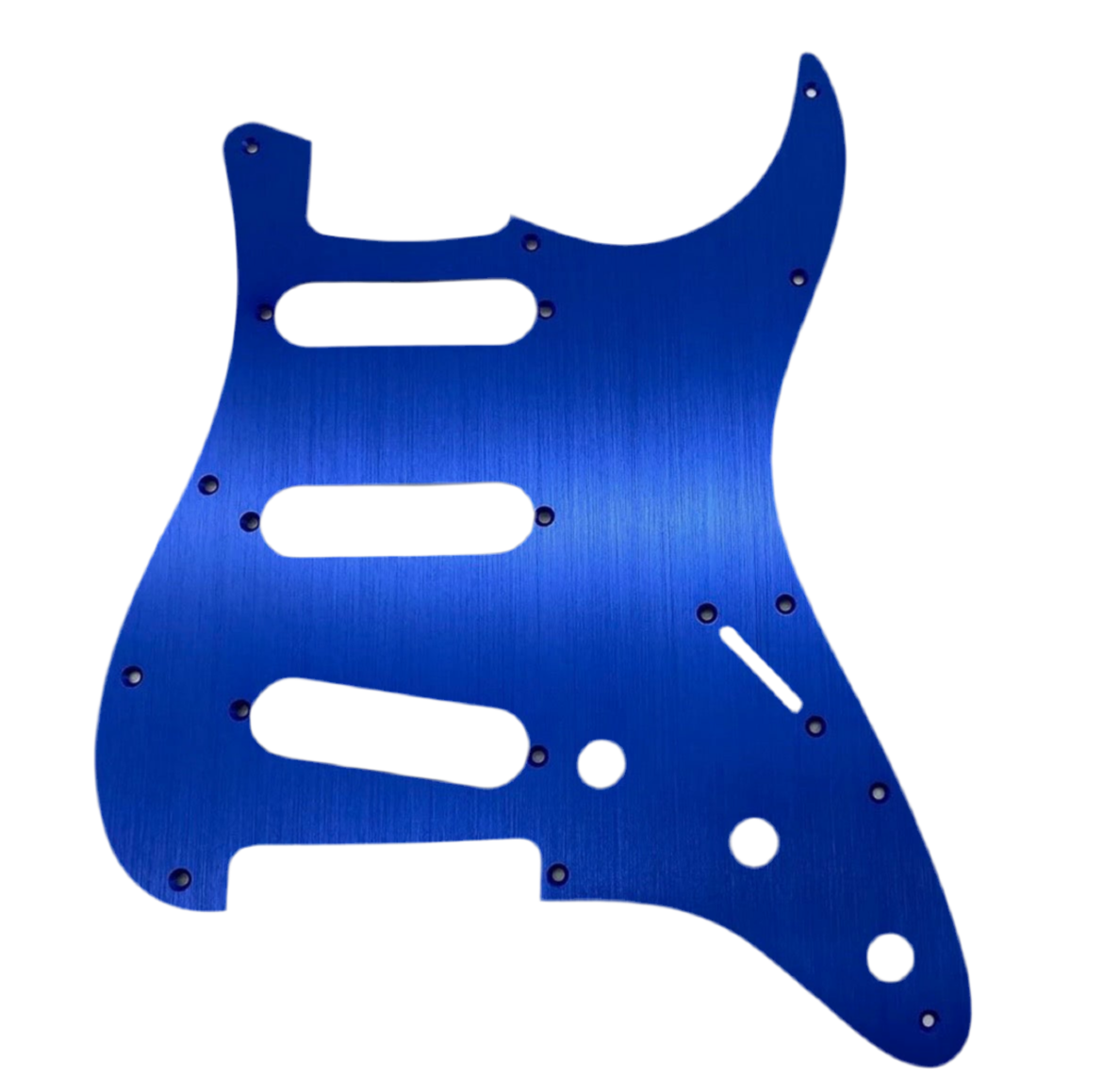 Blue ANODIZED ALUMINUM Pickguard for SSS Strat 11 hole