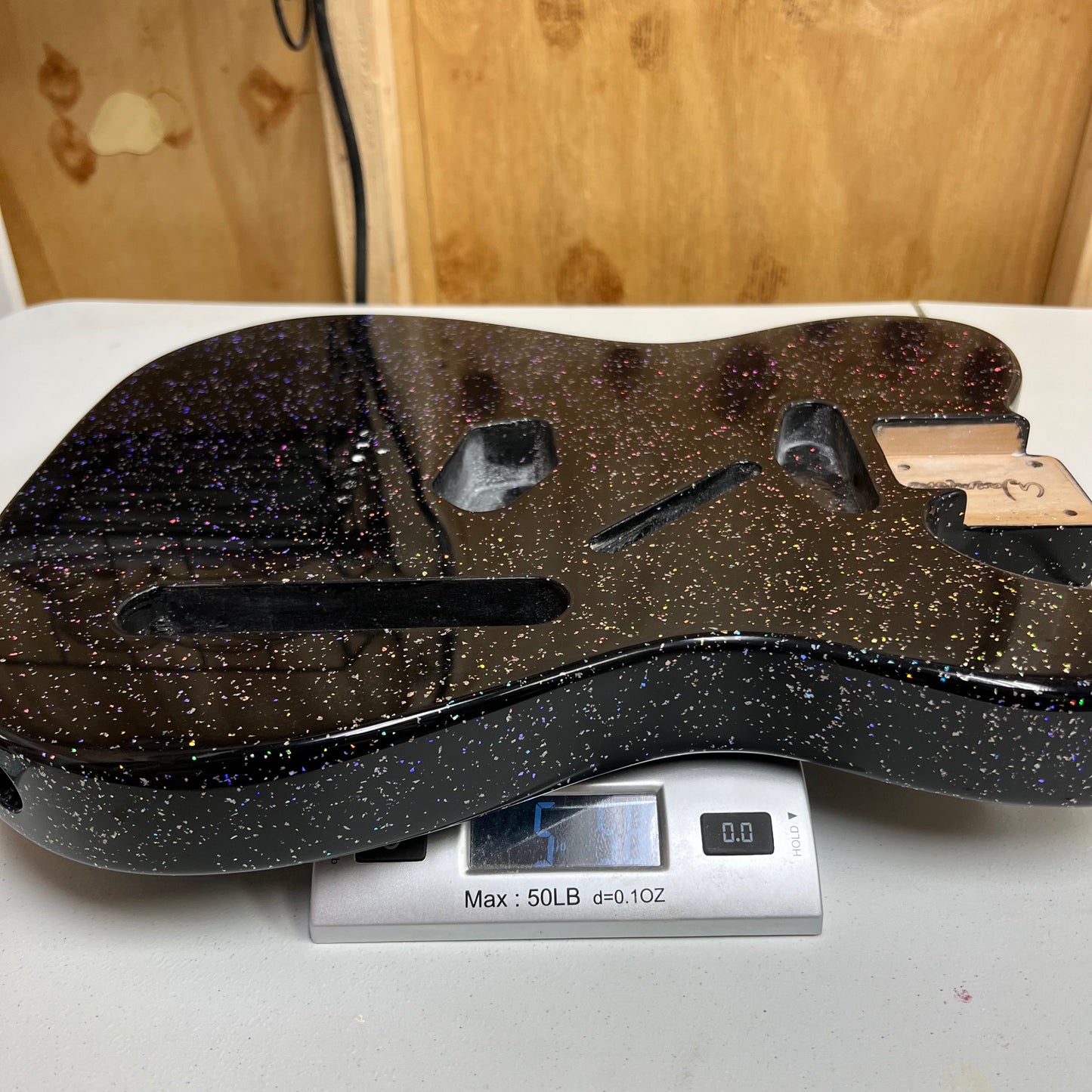 Warmtone Custom Guitars Holographic Tele Style Guitar Body