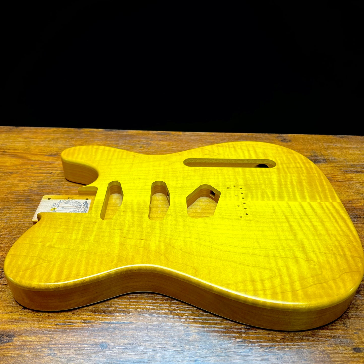 Warmtone Custom Guitars Tele Style Guitar Body “Dirty Lemon” Nitro