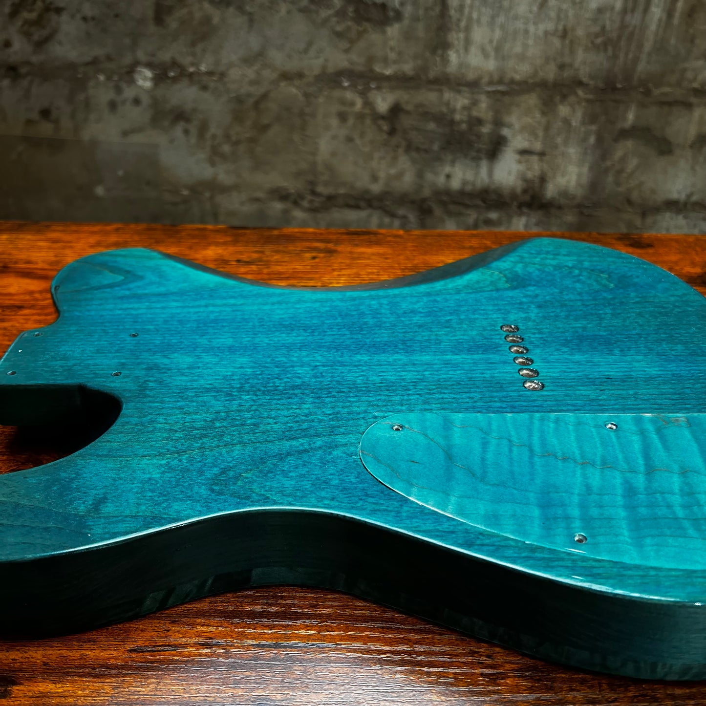 Warmtone Custom Guitars Tele Style Guitar Body P90 “Stoned Burl” B-Stock
