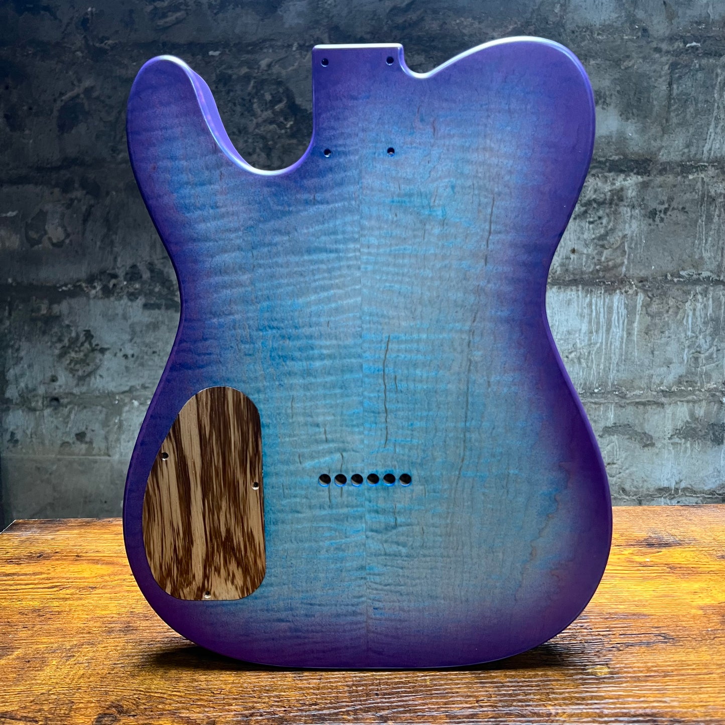 Warmtone Tele Guitar Body 2 Sided Flamed Maple “Berry Burst”