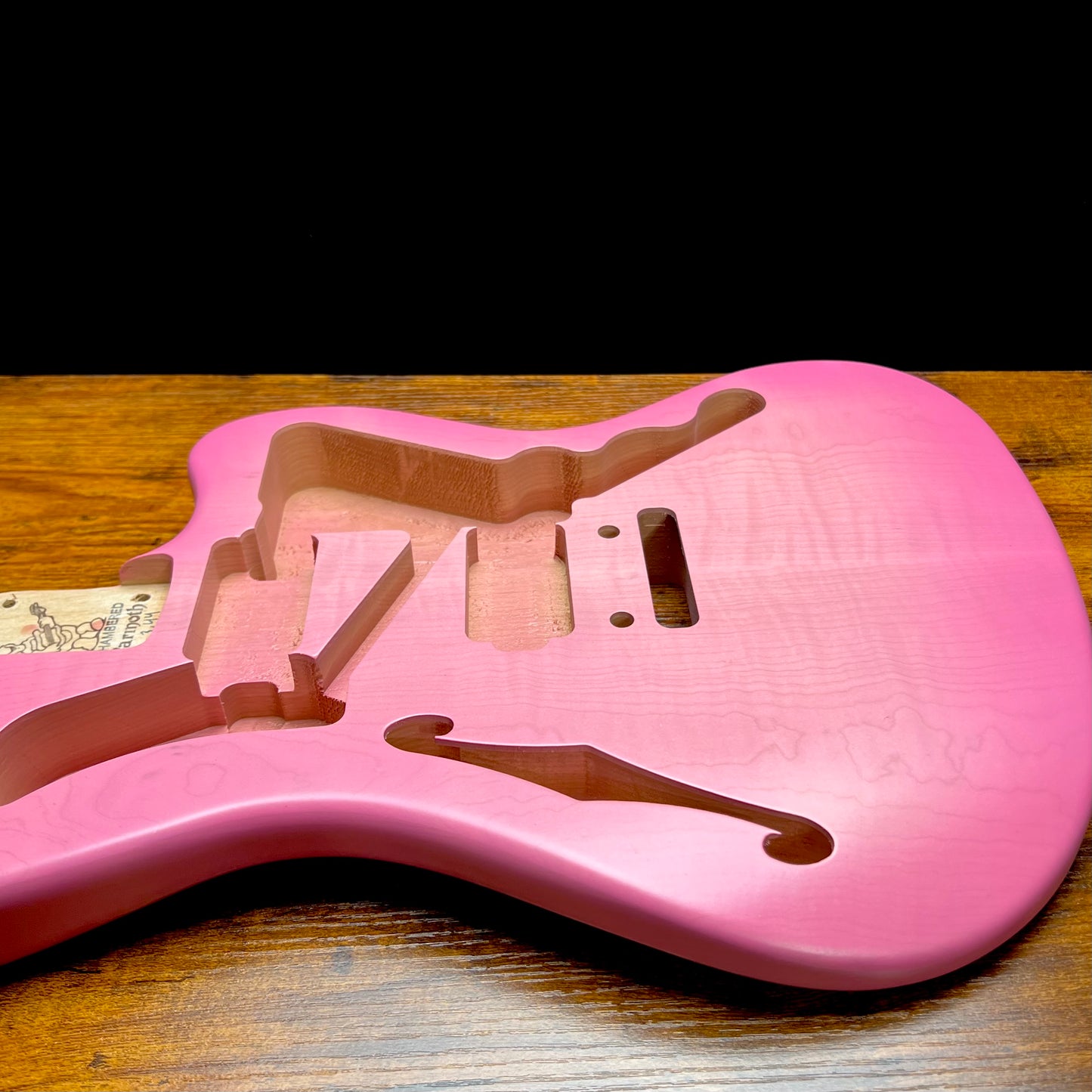 Warmoth Jazzmaster/ Flamed Maple Body & Neck “Pink Set”